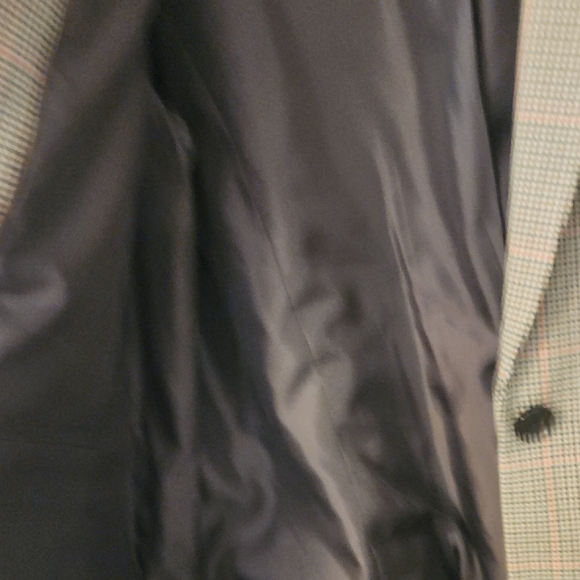 Calvin Klein Gray Brown Blazer Structured Suit Jacket - Picture 4 of 7